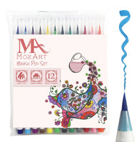 MozArt Brush Pen Set (12 Colors)