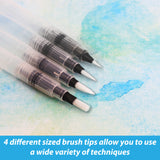 Water Brush Pen Set (4 Brushes)